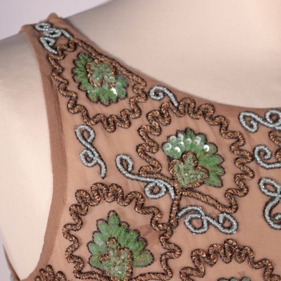 Nico Fontana Silk Top with Floral Emboideries Milan
