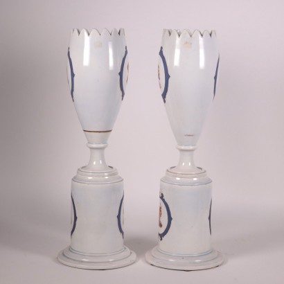 Pair of Ceramic Vases Europe 19th Century