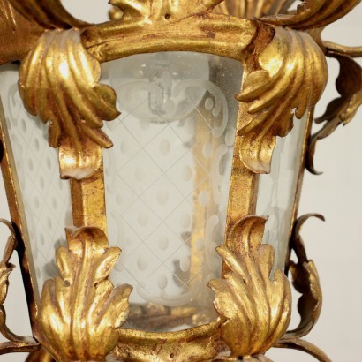 Lantern Shear Plate Glass Italy 19th Century