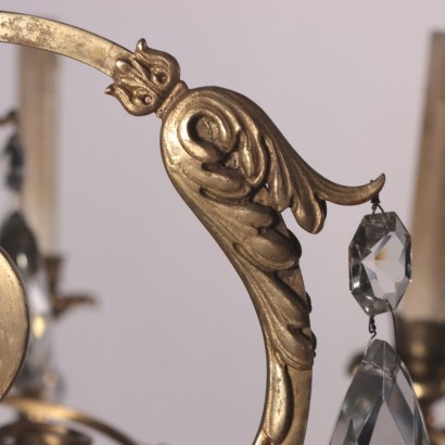 Gilded Bronze Chandelier Italy 19th Century