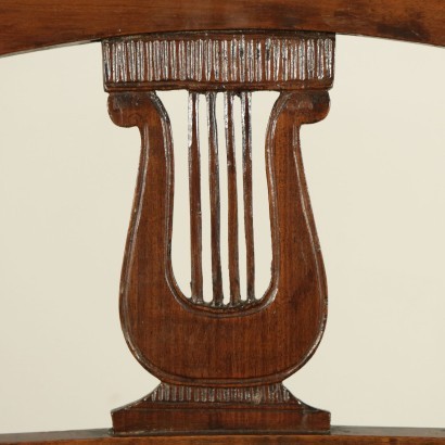 antique, chaise, chaises antiques, chaise antique, chaise italienne antique, chaise antique, chaise néoclassique, chaise du XIXe siècle, Groupe de quatre chaises de restauration