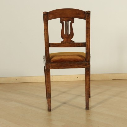 antique, chaise, chaises antiques, chaise antique, chaise italienne antique, chaise antique, chaise néoclassique, chaise du XIXe siècle, Groupe de quatre chaises de restauration
