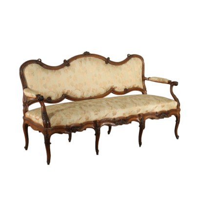 Antiquitäten, Sofas, antike Sofas, antike Sofas, antike italienische Sofas, antikes Sofa, neoklassisches Sofa, Sofa aus dem 19. Jahrhundert