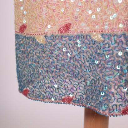 Nico Fontana Striped Sequin Skirt Milan