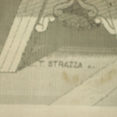 \"Ultima Cena\" von Leonardo, Holz, Seide, Italien, XX Jhd.