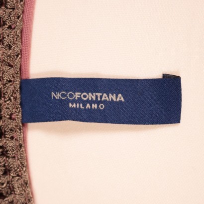 crochet, frange, top a frange, top crochet, etnico, nico fontana, secondhand,Top Crochet con Frange Nico Fontana