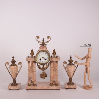 antiguo, reloj, reloj antiguo, reloj antiguo, reloj italiano antiguo, reloj antiguo, reloj neoclásico, reloj del siglo XIX, reloj de abuelo, reloj de pared, tríptico de la chimenea