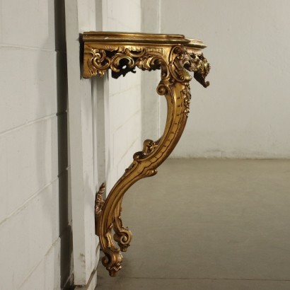 Revival Console with Mirror Marble Italy 20th Century