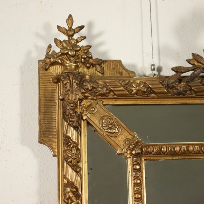 Antik, Spiegel, Antiker Spiegel, Antiker Spiegel, Antiker Italienischer Spiegel, Antiker Spiegel, Neoklassizistischer Spiegel, Spiegel des 19. Stilspiegel