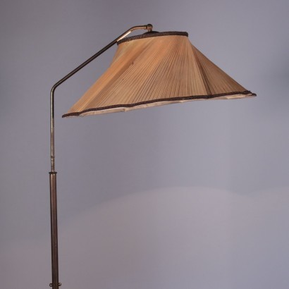 Lamp Brass Fabric Italy 1940s-1950s Italian Production