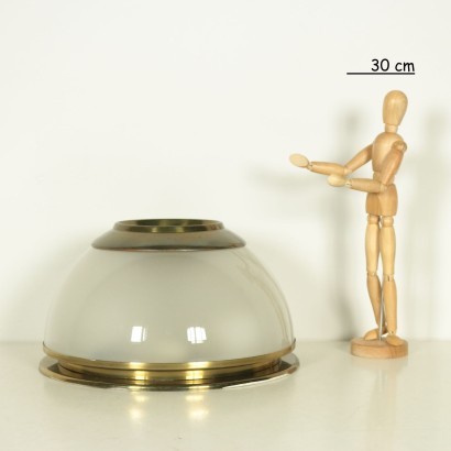 Lamp Luigi Caccia Dominioni Brass Glass Italy 1960s