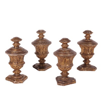 Neoclassical wooden vases