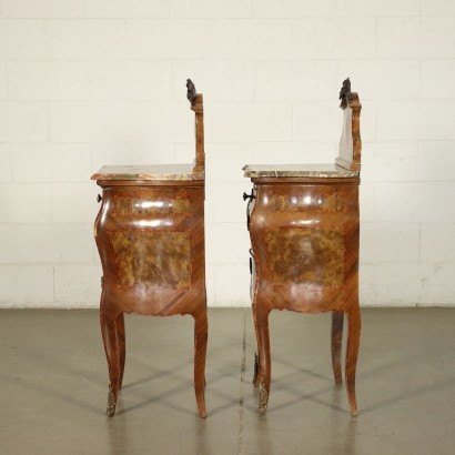 Pair of Barocchetto Revival Bedside Tables Italy 20th Century