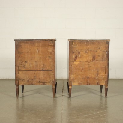 Pair of Neo-Classical Lombard Bedside Table Italy 18th Century