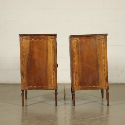 Pair of Neo-Classical Lombard Bedside Table Italy 18th Century
