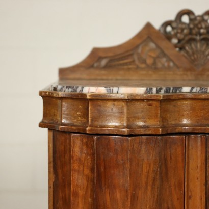 Antiquitäten, Nachttisch, antiker Nachttisch, antiker Nachttisch, antiker italienischer Nachttisch, antiker Nachttisch, neoklassischer Nachttisch, Nachttisch aus dem 19. Jahrhundert