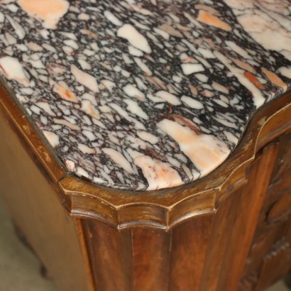 Pair of Liberty Bedside Tables Marble Italy 20th Century
