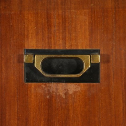 Cupboard Mahogany Veneer Metallic Enamelled Italy 1960s