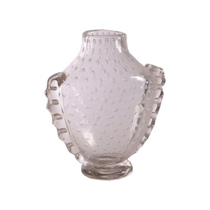 Glass Vase By Ercole Barovier Murano Italy 1930s