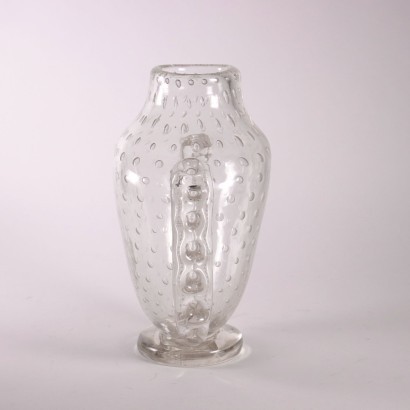 Glass Vase By Ercole Barovier Murano Italy 1930s