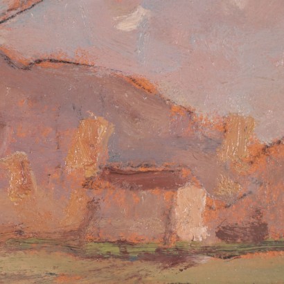 Landscapes By Raul Viviani Oil On Cardboard 20th Century