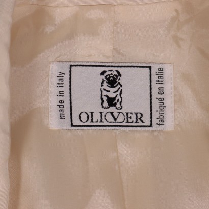 Vintage Oliver By Valentino Cream Jacket Cotton Viscosa 1980s-1990s