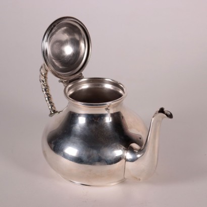 Dabbene SIlver Teapot Milan Italy 1950s-1960s