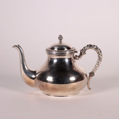 Dabbene SIlver Teapot Milan Italy 1950s-1960s