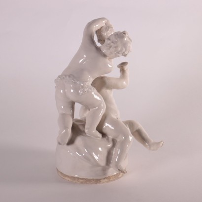 Skulpturengruppe Minghetti Keramik Italien 1920er