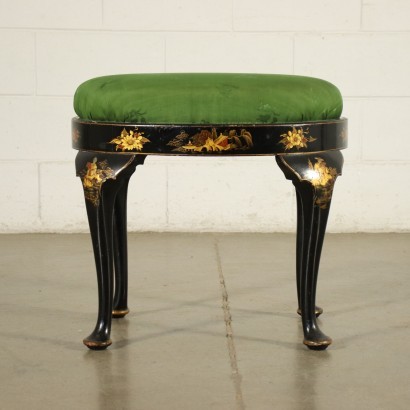 Tabouret Style Chinoiserie Angleterre 1800