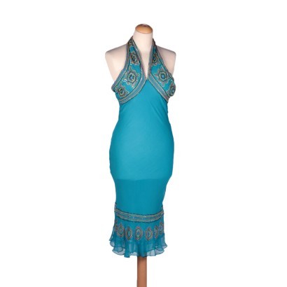 Nico Fontana Turquoise Dress with BeadsItaly