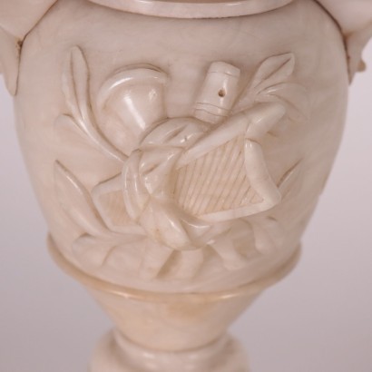 Pair of Alabaster Vases Italy 19th Century