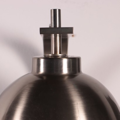 Lamp Chromed Aluminum Glass Italy 1960s-1970s italian Production
