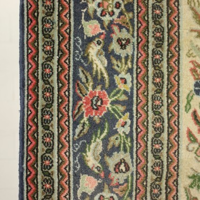 Kum Teppich Wolle Feiner Knoten Iran 1980er