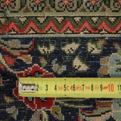 Kum Teppich Wolle Feiner Knoten Iran 1980er