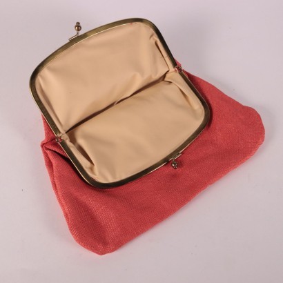 Vintage Coral Cluch Bag 1950s
