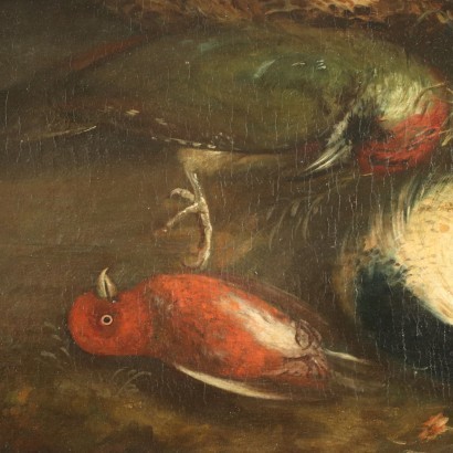 Still Life With Wild Game Oil On Canvas 18th Century