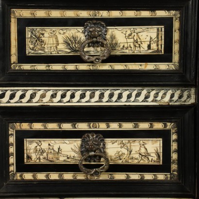 Ebony And Ivory Cabinet Naples Italy 17th Century