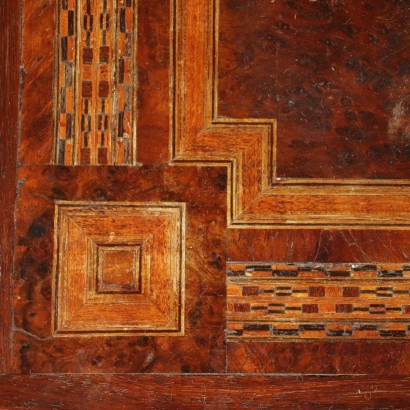 Table de Maquillage Bronze Nacre Mirroir Italie '890-'900.