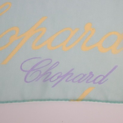 chopard, estola de seda, foulard, accesorios, pura seda, segunda mano, estola Chopard Monogram