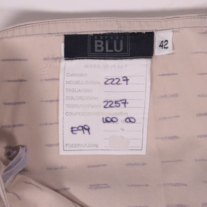 Aspesi Blu Pocket Skirt Cotton Italy