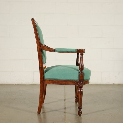 antique, fauteuil, fauteuils antiques, fauteuil antique, fauteuil italien antique, fauteuil antique, fauteuil néoclassique, fauteuil du 19ème siècle, Groupe de dix fauteuils de style