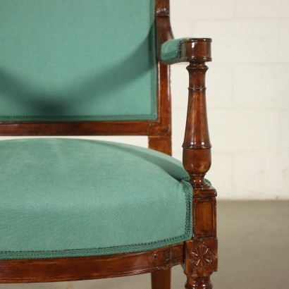 antique, fauteuil, fauteuils antiques, fauteuil antique, fauteuil italien antique, fauteuil antique, fauteuil néoclassique, fauteuil du 19ème siècle, Groupe de dix fauteuils de style