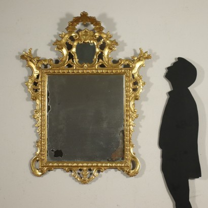 Antik, Spiegel, Antiker Spiegel, Antiker Spiegel, Antiker Italienischer Spiegel, Antiker Spiegel, Neoklassizistischer Spiegel, Spiegel des 19.