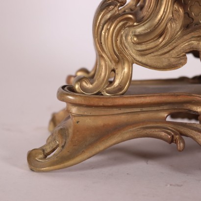 Pendule de Comptoir Rococo Bronze Doré - France XIX Siècle
