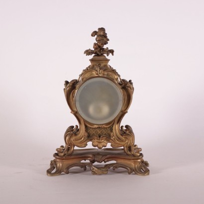 Table Clock Gilded Bronze France 19th Century