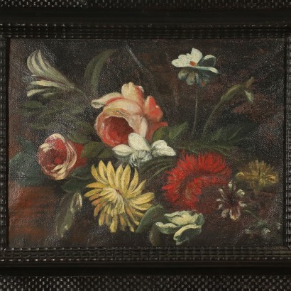 Pair of still lifes with flowers