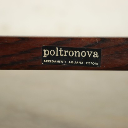 Pair Of Stools Poltronova Wood Foam Leatherette 1960s