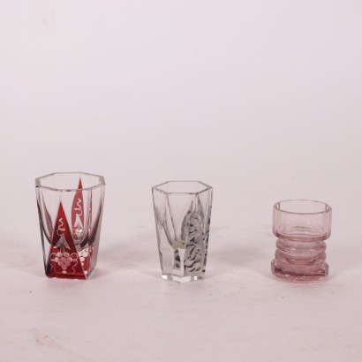 antigüedades, vidrio, vidrio antiguo, vidrio antiguo, vidrio italiano antiguo, vidrio antiguo, vidrio neoclásico, vidrio del siglo XIX, grupo de vidrios de vidrio esmerilado