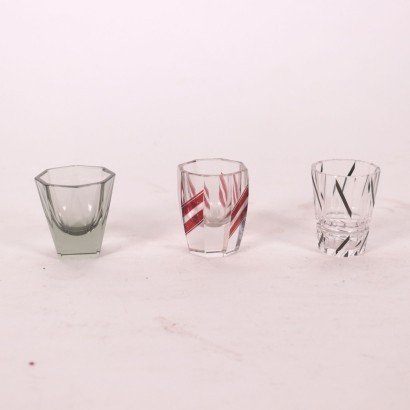 Group Of Glasses Cut Glass 19th-20th Century